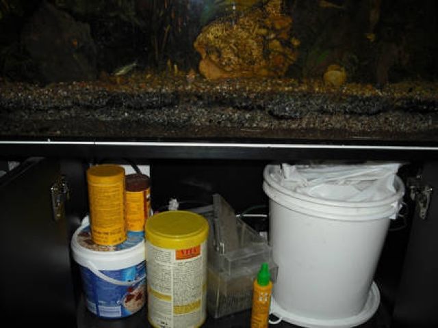     ALLES     100 Liter Aquarium, Unterschrank, Fisch, - Aquarien und Zubehoer - Hachen